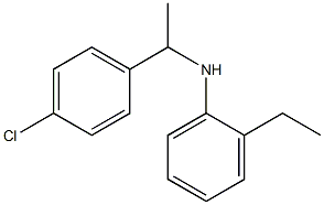 N-[1-(4-chlorophenyl)ethyl]-2-ethylaniline 结构式