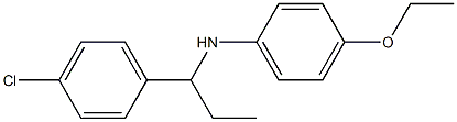 N-[1-(4-chlorophenyl)propyl]-4-ethoxyaniline 结构式