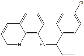 N-[1-(4-chlorophenyl)propyl]quinolin-8-amine 结构式