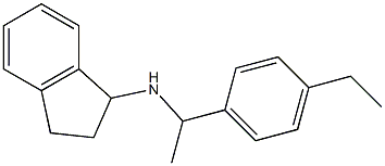 N-[1-(4-ethylphenyl)ethyl]-2,3-dihydro-1H-inden-1-amine 结构式