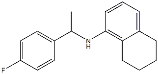 N-[1-(4-fluorophenyl)ethyl]-5,6,7,8-tetrahydronaphthalen-1-amine 结构式