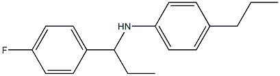 N-[1-(4-fluorophenyl)propyl]-4-propylaniline 结构式