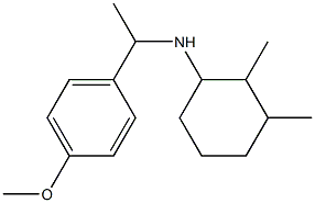 N-[1-(4-methoxyphenyl)ethyl]-2,3-dimethylcyclohexan-1-amine 结构式