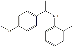 N-[1-(4-methoxyphenyl)ethyl]-2-methylaniline 结构式