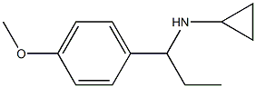 N-[1-(4-methoxyphenyl)propyl]cyclopropanamine 结构式
