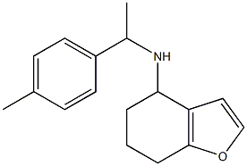 N-[1-(4-methylphenyl)ethyl]-4,5,6,7-tetrahydro-1-benzofuran-4-amine 结构式