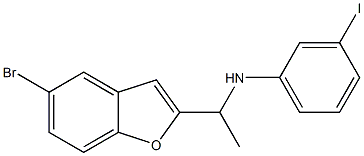 N-[1-(5-bromo-1-benzofuran-2-yl)ethyl]-3-iodoaniline 结构式