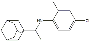N-[1-(adamantan-1-yl)ethyl]-4-chloro-2-methylaniline 结构式