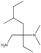 N-[1-(aminomethyl)-1-ethyl-3-methylpentyl]-N,N-dimethylamine 结构式