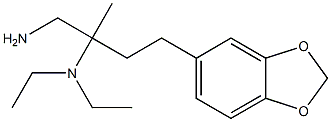 N-[1-(aminomethyl)-3-(1,3-benzodioxol-5-yl)-1-methylpropyl]-N,N-diethylamine 结构式
