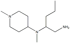 N-[1-(aminomethyl)butyl]-N-methyl-N-(1-methylpiperidin-4-yl)amine 结构式