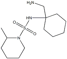 N-[1-(aminomethyl)cyclohexyl]-2-methylpiperidine-1-sulfonamide 结构式