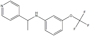 N-[1-(pyridin-4-yl)ethyl]-3-(trifluoromethoxy)aniline 结构式