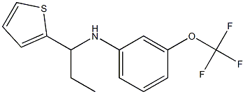 N-[1-(thiophen-2-yl)propyl]-3-(trifluoromethoxy)aniline 结构式