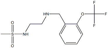 N-[2-({[2-(trifluoromethoxy)phenyl]methyl}amino)ethyl]methanesulfonamide 结构式