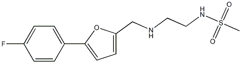 N-[2-({[5-(4-fluorophenyl)furan-2-yl]methyl}amino)ethyl]methanesulfonamide 结构式