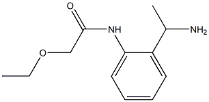 N-[2-(1-aminoethyl)phenyl]-2-ethoxyacetamide 结构式