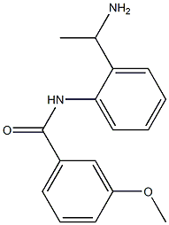 N-[2-(1-aminoethyl)phenyl]-3-methoxybenzamide 结构式