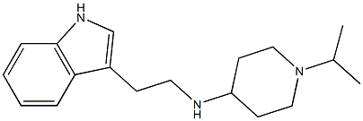 N-[2-(1H-indol-3-yl)ethyl]-1-(propan-2-yl)piperidin-4-amine 结构式