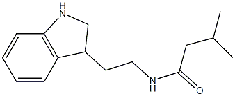 N-[2-(2,3-dihydro-1H-indol-3-yl)ethyl]-3-methylbutanamide 结构式