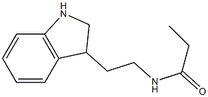 N-[2-(2,3-dihydro-1H-indol-3-yl)ethyl]propanamide 结构式