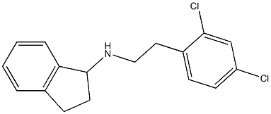 N-[2-(2,4-dichlorophenyl)ethyl]-2,3-dihydro-1H-inden-1-amine 结构式