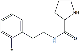 N-[2-(2-fluorophenyl)ethyl]pyrrolidine-2-carboxamide 结构式