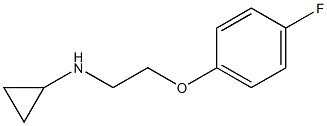 N-[2-(4-fluorophenoxy)ethyl]cyclopropanamine 结构式