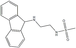 N-[2-(9H-fluoren-9-ylamino)ethyl]methanesulfonamide 结构式