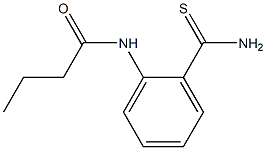 N-[2-(aminocarbonothioyl)phenyl]butanamide 结构式