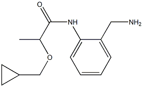 N-[2-(aminomethyl)phenyl]-2-(cyclopropylmethoxy)propanamide 结构式