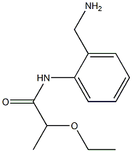 N-[2-(aminomethyl)phenyl]-2-ethoxypropanamide 结构式