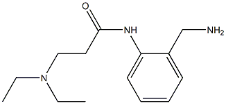 N-[2-(aminomethyl)phenyl]-3-(diethylamino)propanamide 结构式