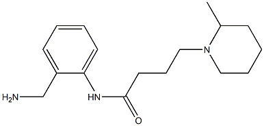 N-[2-(aminomethyl)phenyl]-4-(2-methylpiperidin-1-yl)butanamide 结构式