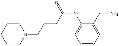 N-[2-(aminomethyl)phenyl]-4-piperidin-1-ylbutanamide 结构式