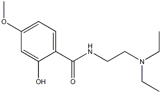 N-[2-(diethylamino)ethyl]-2-hydroxy-4-methoxybenzamide 结构式