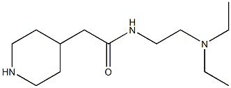 N-[2-(diethylamino)ethyl]-2-piperidin-4-ylacetamide 结构式