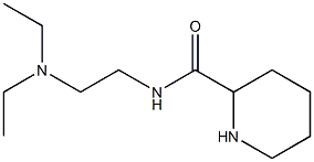 N-[2-(diethylamino)ethyl]piperidine-2-carboxamide 结构式