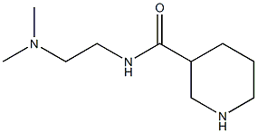 N-[2-(dimethylamino)ethyl]piperidine-3-carboxamide 结构式