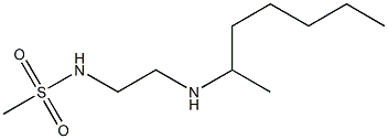 N-[2-(heptan-2-ylamino)ethyl]methanesulfonamide 结构式