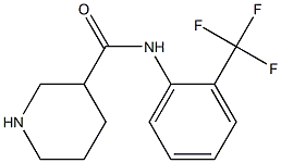 N-[2-(trifluoromethyl)phenyl]piperidine-3-carboxamide 结构式