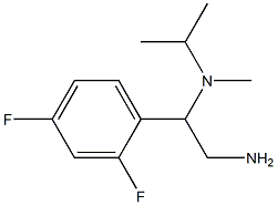 N-[2-amino-1-(2,4-difluorophenyl)ethyl]-N-isopropyl-N-methylamine 结构式