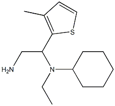 N-[2-amino-1-(3-methylthien-2-yl)ethyl]-N-cyclohexyl-N-ethylamine 结构式