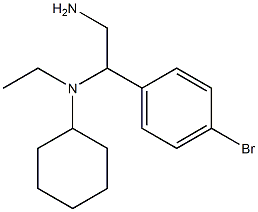 N-[2-amino-1-(4-bromophenyl)ethyl]-N-ethylcyclohexanamine 结构式