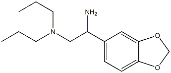 N-[2-amino-2-(1,3-benzodioxol-5-yl)ethyl]-N,N-dipropylamine 结构式