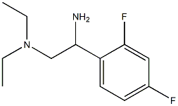 N-[2-amino-2-(2,4-difluorophenyl)ethyl]-N,N-diethylamine 结构式