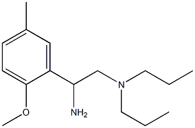 N-[2-amino-2-(2-methoxy-5-methylphenyl)ethyl]-N,N-dipropylamine 结构式