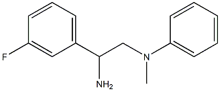 N-[2-amino-2-(3-fluorophenyl)ethyl]-N-methylaniline 结构式