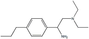 N-[2-amino-2-(4-propylphenyl)ethyl]-N,N-diethylamine 结构式