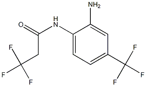 N-[2-amino-4-(trifluoromethyl)phenyl]-3,3,3-trifluoropropanamide 结构式